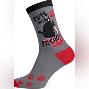 5/$20 NWT Sock Atomica - Cute but Psycho 🐈